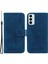 Samsung Galaxy M13 4g Için Pu Deri Telefon Kılıfı, Gül Kelebek Baskılı Koruyucu Kapak Çizgili Folio Stand Cüzdan Kabuğu (Yurt Dışından) 1