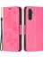 Samsung Galaxy A34 Için 5g Pu Deri Cüzdan Telefon Kılıfı Baskılı Kelebekler Manyetik Kapatma Stand Strap-Rose ile (Yurt Dışından) 1