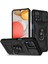 Samsung Galaxy A42 5g Telefon Kapak Halkası Kickstand Çok Koruma Koruma Cep Telefonu Kılıf Kart Tutucu Sürgülü Kameralı Kapak Black (Yurt Dışından) 1