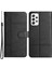 Samsung Galaxy A23 5g (Global Versiyon)/4g Business Pu Deri Deri Flip Cüzdan Çizgileri Baskılı Stand Manyetik Kapak Strap-Black ile (Yurt Dışından) 1