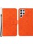 Samsung Galaxy S23 Için Ultra Cep Telefonu Kapağı Solma Önleyici Etnik Stil Baskılı Çiçek Deseni Telefon Kılıfı Pu Deri+Tpu Stand Cüzdan-Turun (Yurt Dışından) 1