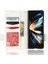 Samsung Galaxy Z Fold3 Için 5g Litchi Doku Pu Deri Deri Cüzdan Kılıf Fonksiyonu Çift Manyetik Toka Kapak Kalem Tutucu-Beyaz (Yurt Dışından) 2