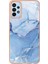 Samsung Galaxy A53 Için 5g Imd Mermer Desen Yumuşak Tpu Kasası 2.0mm Elektraptaşlama Telefon Kapağı Koruyucu-Blue (Yurt Dışından) 1