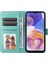 Samsung Galaxy F23 5G/M23 5G/M13 4G/A23 5g (Global Versiyon)/4g Pu Deri Telefon Kılıfı Ayçiçeği Baskılı Folio Flip Stand Manyetik Kapak Strap-Yeşil ile (Yurt Dışından) 1