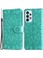 Samsung Galaxy F23 5G/M23 5G/M13 4G/A23 5g (Global Versiyon)/4g Pu Deri Telefon Kılıfı Ayçiçeği Baskılı Folio Flip Stand Manyetik Kapak Strap-Yeşil ile (Yurt Dışından) 2