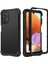 Samsung Galaxy A53 5g 3'ü 1 Arada Damla Geçirmez Silikon+Pc Kılıfı Anti-Çizelge Kalınlaştırılmış Köşe Telefon Kapak Black (Yurt Dışından) 2