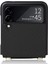 Samsung Galaxy Z Flip3 Için 5g Dokuma Doku Deri Kaplamalı Pc Ayarlanabilir Kireç-Black ile Çizgiye Dönüş (Yurt Dışından) 2