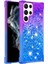 Samsung Galaxy S23 Için Ultra Ince Fit Telefon Kılıfı Gradyan ve Sıvı Akışlı Pırıltılı Toz Kabuğu Esnek Tpu Arka Kapak Mavisi/sky Mavisi (Yurt Dışından) 1