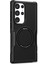 Samsung Galaxy S23 Ultra Kamera Lens Çerçevesi Tasarımı Sabit Pc+Yumuşak Tpu Telefon Kılıfı Şok Geçirmez Kapak Manyetik Kablosuz Şarj Siyah (Yurt Dışından) 1