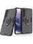 Samsung Galaxy S23 Yüzük Tutucu Kickstand Hard Pc Yumuşak Tpu Hibrit Kılıf Önleme Anti-Drop Koruma Telefon Kapak Black (Yurt Dışından) 2