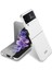 Samsung Galaxy Z Flip4 Için Gkk 5g Ultra Ince Pc Telefon Kılıfı Temsillalı Cam Lens Koruyucu-Beyaz (Yurt Dışından) 1