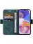 Samsung Galaxy A23 Için 4G/F23 5G/M23 5G/M13 4G/A23 5g (Global Versiyon) Basılı Dikiş Hattı Deri Kılıf Stand Cüzdan Telefon Kapağı Strap-Green (Yurt Dışından) 2