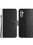 Samsung Galaxy A14 Için 5G/A14 4g Tam Koruma Kelebek Çiçek Baskılı Telefon Kılıfı Pu Derisi+Tpu Anti-Çizelge Anti-Çizgi Flip Cüzdan Stand Kapak Black (Yurt Dışından) 1