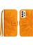 Samsung Galaxy A73 Için 5g HT04 Cilt Touch Pu Deri Folio Flip Telefon Kılıfı Baskılı Ayçiçeği Stand Cüzdan Kapağı El Strap-Sarı (Yurt Dışından) 1
