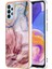 Samsung Galaxy A23 4G/A23 5g (Global Versiyon) 2.0mm Imd Mermer Desen Tpu Kapak Anti-Çizelge Elektraptaşlama Telefon Kapak Gül Altın (Yurt Dışından) 2