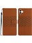 Samsung Galaxy A04 4g (164.4 x 76.3 x 9.1 Mm) Için Cilt Dokunuşu Cüzdanı Kasası, Retro Baskılı Desen Deri Telefon Standı Kapak Kahverengi (Yurt Dışından) 1
