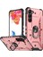 Samsung Galaxy S23 Için Kazık Kanıtı Yüzüğü Araba Montajı Kickstand Telefon Kılıfı Sabit Pc Yumuşak Tpu Hibrit Askeri Sınıf Şok Geçirmez Kapak Golü (Yurt Dışından) 1