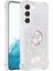 Samsung Galaxy S23 Için Sıvı Quicksand Tasarım Yumuşak Tpu Kapak Ring Kickstand Bırak-Kötü Kılıf Durumu/kalpler (Yurt Dışından) 1