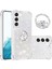 Samsung Galaxy S23 Için Sıvı Quicksand Tasarım Yumuşak Tpu Kapak Ring Kickstand Bırak-Kötü Kılıf Durumu/kalpler (Yurt Dışından) 2