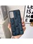 Samsung Galaxy A23 4g/5g (Global Versiyon), Mahjong Dokusu Orijinal Cowhide Deri+Pc+Tpu Kıvrımlı Telefon Kapak Mavisi (Yurt Dışından) 2