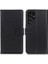 Samsung Galaxy S23 Ultra Için Anti-Fall Cep Telefonu Kapağı, Pu Deri Katlanabilir Stand Koruyucu Flip Telefon Cüzdan Case-Black (Yurt Dışından) 1