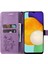 Samsung Galaxy A34 Için 5g Pu Deri Telefon Kılıfı Baskılı Kelebek Desen Cüzdan Standı Özellik Flip Cover Strap-Purple ile (Yurt Dışından) 2