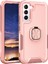 Samsung Galaxy S22 5g Pc+Silikon Için 3-1 Arada Koruyucu Kılıf Dönebilir Yüzük Kickstand Telefon Damla Geçirmez Kapak Pembe (Yurt Dışından) 1