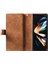 Samsung Galaxy Z Fold4 5g 9 Kart Tutucu Yuvaları Fermuar Cep Kılıfı Pu Deri Manyetik Kapatma Stand Folio Flip Cüzdan Telefon Kapağı Bilek Kayış-Kahverengi (Yurt Dışından) 2
