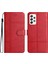 Samsung Galaxy A33 5g Için Flip Cüzdan Kılıfı, Iş Stili Bump Düzeltili Cowhide Doku Pu Deri Telefon Stand Kapağı Strap-Red ile (Yurt Dışından) 1