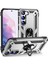 Samsung Galaxy S23 Için+ Düşüş Geçirmez Askeri Sınıf Vaka Yüzüğü Kickstand Tasarım Pc+ Tpu Geri Kapak Silver (Yurt Dışından) 1