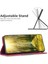 Samsung Galaxy S23 Için Ultra Renk Ekleme Telefon Kılıf Stili 10 Çizgiler Baskılı Manyetik Otomatik Absorbed Flip Deri Cüzdan Kapak-Kırmızı (Yurt Dışından) 2