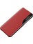 Samsung Galaxy S23 Ultra Koruyucu Kılıf Anti-Fall View Pencere Folio Flip Cover Stand-Red ile Pu Deri Telefon Kılıfı (Yurt Dışından) 2