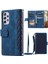 Samsung Galaxy F23 Için 5G/M23 5G/M13 4G/A23 5g (Global Versiyon)/4g, Rhombus Doku Zipper Poc Pu Deri Deri Telefon Kılıf Anti-Fall Stand Cüzdan Kabuk Mavisi (Yurt Dışından) 1
