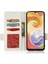 Samsung Galaxy A04 4g (164.4 x 76.3 x 9.1 MM)/M13 5g Litchi Doku Telefonu Pu Deri Çift Manyetik Toka Koru Cüzdan Standı Kapağı Kayış-Beyaz ile (Yurt Dışından) 2