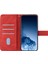 Samsung Galaxy A14 Için 5g Cüzdan Kılıfı Basılı Mandala Çiçek Pu Deri Yumuşak Tpu Folio Flip Kapak Strap-Red ile (Yurt Dışından) 2