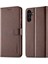 Samsung Galaxy A54 Için 5g Damla Geçirmez Buzağı Dokusu Telefon Kılıfı Katlanabilir Stand Manyetik Toka Pu Deri Cep Telefonu Flip Cüzdan Kapak-Kahverengi (Yurt Dışından) 1