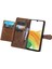 Samsung Galaxy A32 5G/M32 5g Pu Deri Manyetik Toka Telefon Kapağı Giyim Dayanıklı Fermuar Cep Telefon Kılıfı Stand-Brown (Yurt Dışından) 2