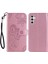 Samsung Galaxy A14 Için 5g Destekleme Stand Cüzdan Deri Telefon Vaka Kapağı Baskalı Baykuş Çiçek Desen Kabuğu Strap-Rose Altın (Yurt Dışından) 1
