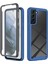 Samsung Galaxy S21 4g/5g Tam Koruma Telefon Kılıfı Sabit Pc+Yumuşak Tpu Hibrit Kapak Pet Ekran Koruyucu-Dark Mavi (Yurt Dışından) 1