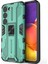 Samsung Galaxy S23 Için Şok Geçirmez Yumuşak Tpu Sabit Pc Geri Kılıf Gizli Kickstand Anti-Sracratch Telefon Kapak Yeşil (Yurt Dışından) 1