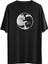 Ying Yang Cat Tasarım Dijital Baskılı Regular Relax T-Shirt 1