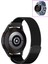 Honor Watch Gs Pro Uyumlu Kordon Hasır Metal Örgü Mıknatıslı Kayış 2