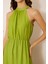 Yeşil Halter Yaka Kolsuz Elbise DM1035 4
