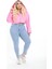 Kadın Yüksek Bel Skinny Fit Jeans Büyük Beden Kot PantolonC597 3