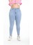 Kadın Yüksek Bel Skinny Fit Jeans Büyük Beden Kot PantolonC597 5