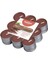 Kokulu Tealight Mum, Ud Ağacı Kokulu, Kahve Renkli, 18'li Paket, 4 Saatlik Uzun Yan ma Süresi - Ev Mumu - İç Dekorasyon - Doğal Özler - Doğal Vegan Balmumu İçerir - Palmiye Yağı İçermez 1
