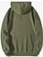 Kadın Satürn Baskılı Haki Oversize Kapüşonlu Sweatshirt 2