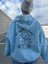 Kadın As Sweet As Honey Baskılı Oversize Üç Ip Kapşonlu Sweatshirt 1
