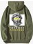 Kadın Instense Feelings Arka Baskılı Haki Oversize Kapüşonlu Sweatshirt 1