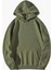 Kadın Instense Feelings Arka Baskılı Haki Oversize Kapüşonlu Sweatshirt 2